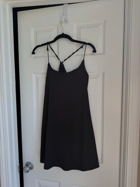 H&M Black Mini Slip Dress with Strappy Back